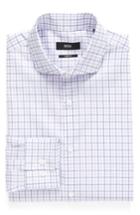 Men's Boss Sharp Fit Check Dress Shirt .5 - R - Purple