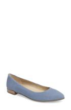 Women's Ecco Shape Pointy Ballerina Flat -5.5us / 36eu - Blue