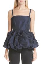 Women's Molly Goddard Imogen Taffeta Top Us / 6 Uk - Blue