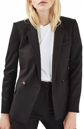 Women's Topshop Double Breasted Suit Jacket
