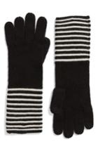 Women's Michael Michael Kors Double Links Wool & Cashmere Gloves, Size - Black