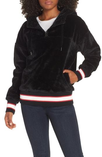 Women's Ugg Kailani High Pile Fleece Hoodie - Black