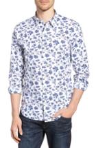 Men's Bonobos Premium Slim Fit Print Sport Shirt R - White