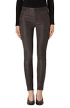 Women's J Brand '8001' Lambskin Leather Pants - Black