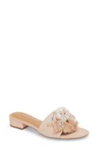 Women's Rebecca Minkoff Kayleigh Embellished Slide Sandal M - Beige
