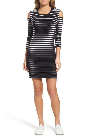 Women's French Connection Tim Tim Cold Shoulder Dress - Black