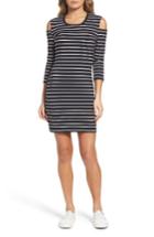 Women's French Connection Tim Tim Cold Shoulder Dress - Black
