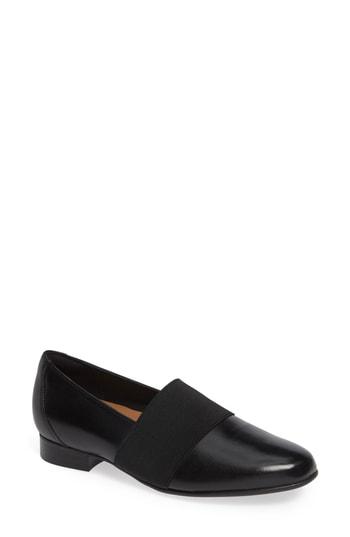 Women's Clarks Un Blush Lo Flat M - Black