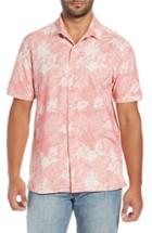 Men's Tommy Bahama Falling Fronds Camp Shirt - Red