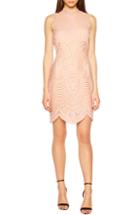 Women's Cooper St Texture Dot & Ruffle Chiffon Dress - Burgundy
