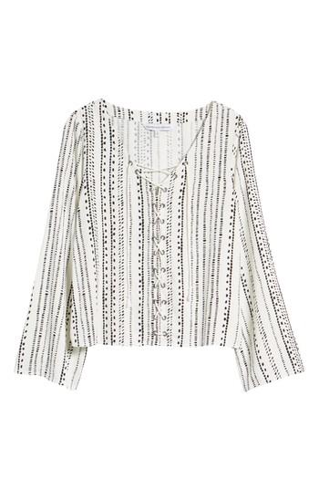 Women's Cupcakes And Cashmere Alexis Lace-up Top
