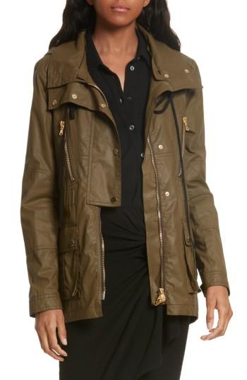 Women's Veronica Beard King Hooded Rain Parka