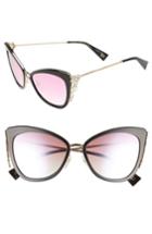 Women's Marc Jacobs Embellished 56mm Cat Eye Sunglasses -