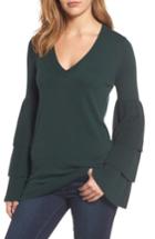 Women's Chelsea28 Tiered Sleeve Sweater, Size - Green
