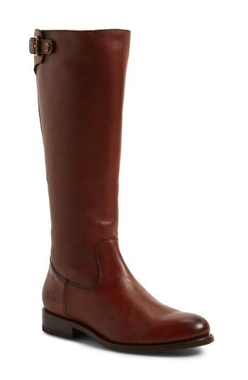 Women's Frye Jayden Buckle Back Zip Boot .5 Regular Calf M - Brown