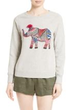 Women's Soft Joie Annora Embroidered Elephant Sweatshirt