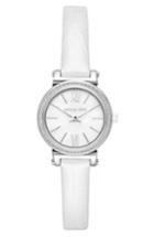 Women's Michael Kors Sofie Crystal Leather Strap Watch, 26mm