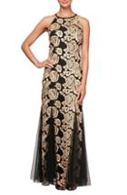 Women's Adrianna Papell Beaded Gown W (similar To 16w) - Blue