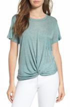 Women's Hinge Twist Hem Tee - Green