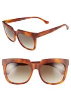 Women's Balenciaga Paris 55mm Sunglasses - Light Havana/ Gradent Smoke