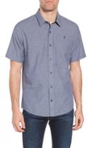 Men's Travis Mathew Studebaker Fit Sport Shirt, Size Medium - Blue