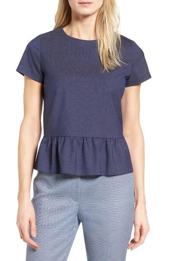 Women's Halogen Peplum Top - Blue