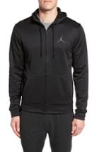 Men's Nike Jordan 23 Alpha Therma Fz Hoodie, Size - Black
