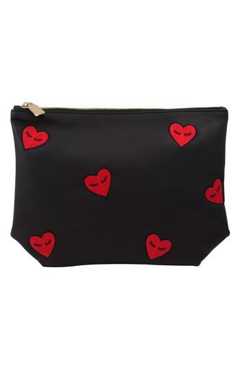 Sonix Fancy Hearts Faux Leather Everyday Pouch -