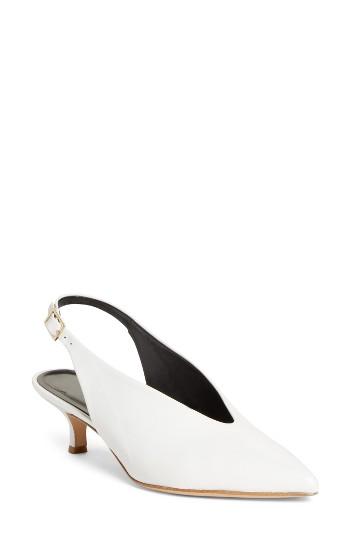Women's Tibi Lia Slingback Pump Eu - White