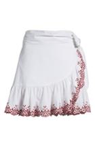 Women's Rebecca Minkoff Alice Faux Wrap Skirt, Size - White
