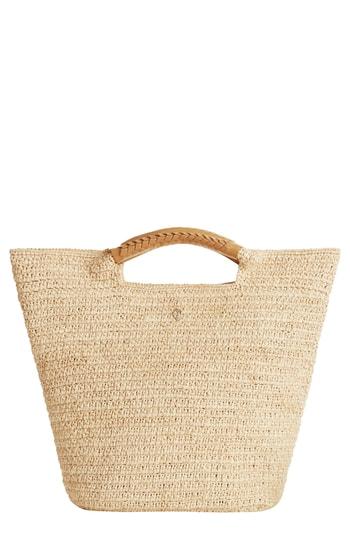Helen Kaminski Small Petani Woven Raffia Basket - Beige