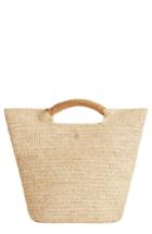 Helen Kaminski Small Petani Woven Raffia Basket - Beige