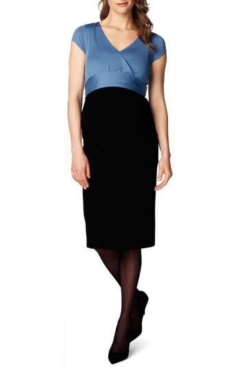 Women's Noppies 'tara' Surplice Maternity Dress, Size - Black