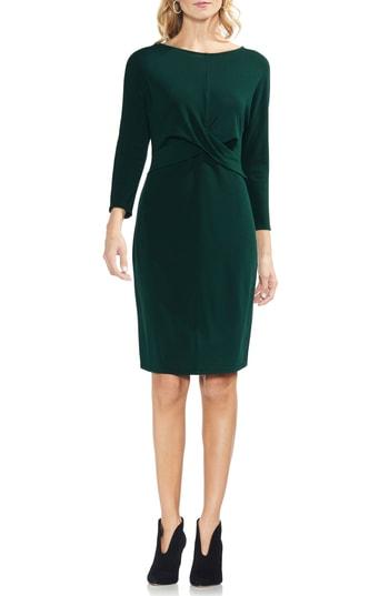 Women's Vince Camuto Cross Front Body-con Dress, Size - Green