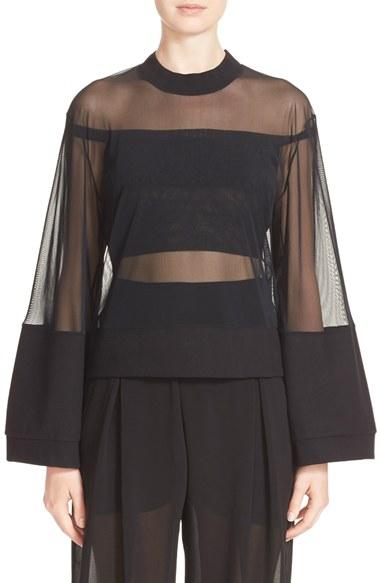 Women's Lea Peckre Mixed Media Crop Band Sweater