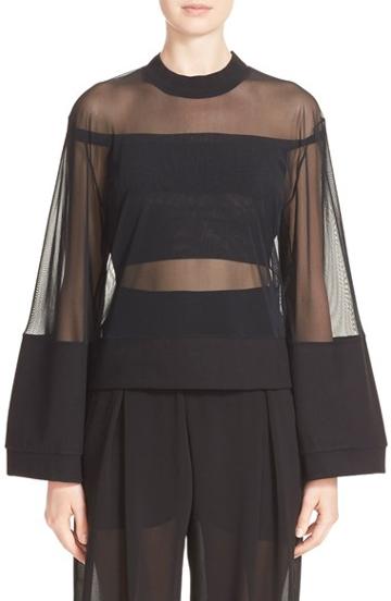 Women's Lea Peckre Mixed Media Crop Band Sweater