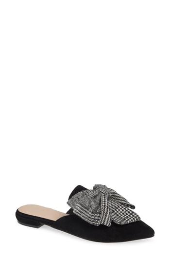 Women's Something Navy Avenue Bow Mule M - Black