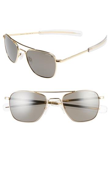 Men's Randolph Engineering 52mm Polarized Aviator Sunglasses -