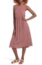 Women's Hinge Sleeveless Open Back Dress, Size - Burgundy