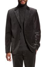 Men's Vince Velvet Patch Pocket Blazer - Grey