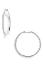 Women's Bony Levy Kiera French Cut Diamond Hoop Earrings (nordstrom Exclusive)