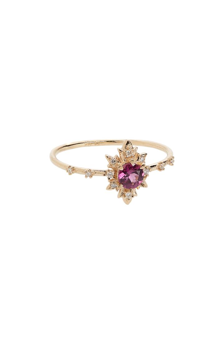 Women's Sofia Zakia Spectral Termina Rhodolite & Diamond Ring