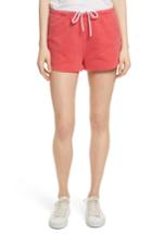 Women's Frame Terry Track Shorts - Red