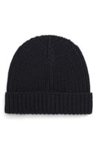 Men's Eleventy Shaker Stitch Wool Knit Cap - Blue