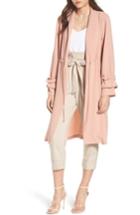 Women's June & Hudson Tie Waist Duster - Pink