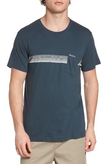 Men's Rvca Stripe Graphic T-shirt - Blue