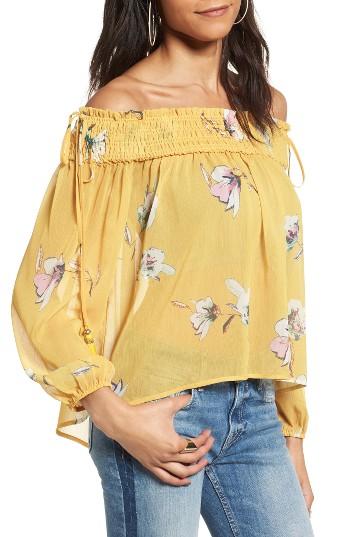 Women's Moon River Floral Off The Shoulder Top