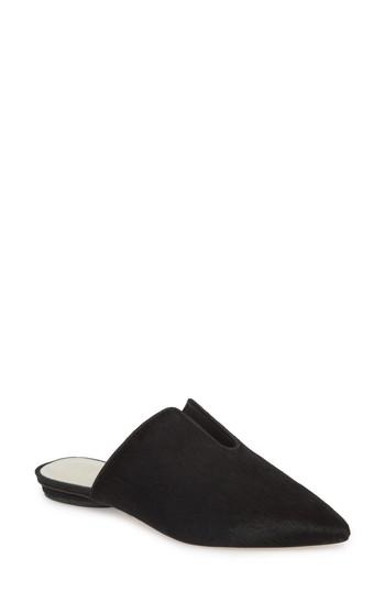 Women's 1.state Genia Genuine Calf Hair Slide .5 M - Black