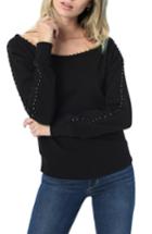 Women's Joe's Jayla Off The Shoulder Sweatshirt - Black