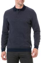 Men's Rodd & Gunn Holland Crescent Long Sleeve Fit Polo Shirt, Size Small - Brown
